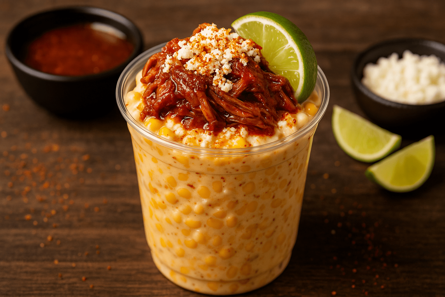 elote cup birria 