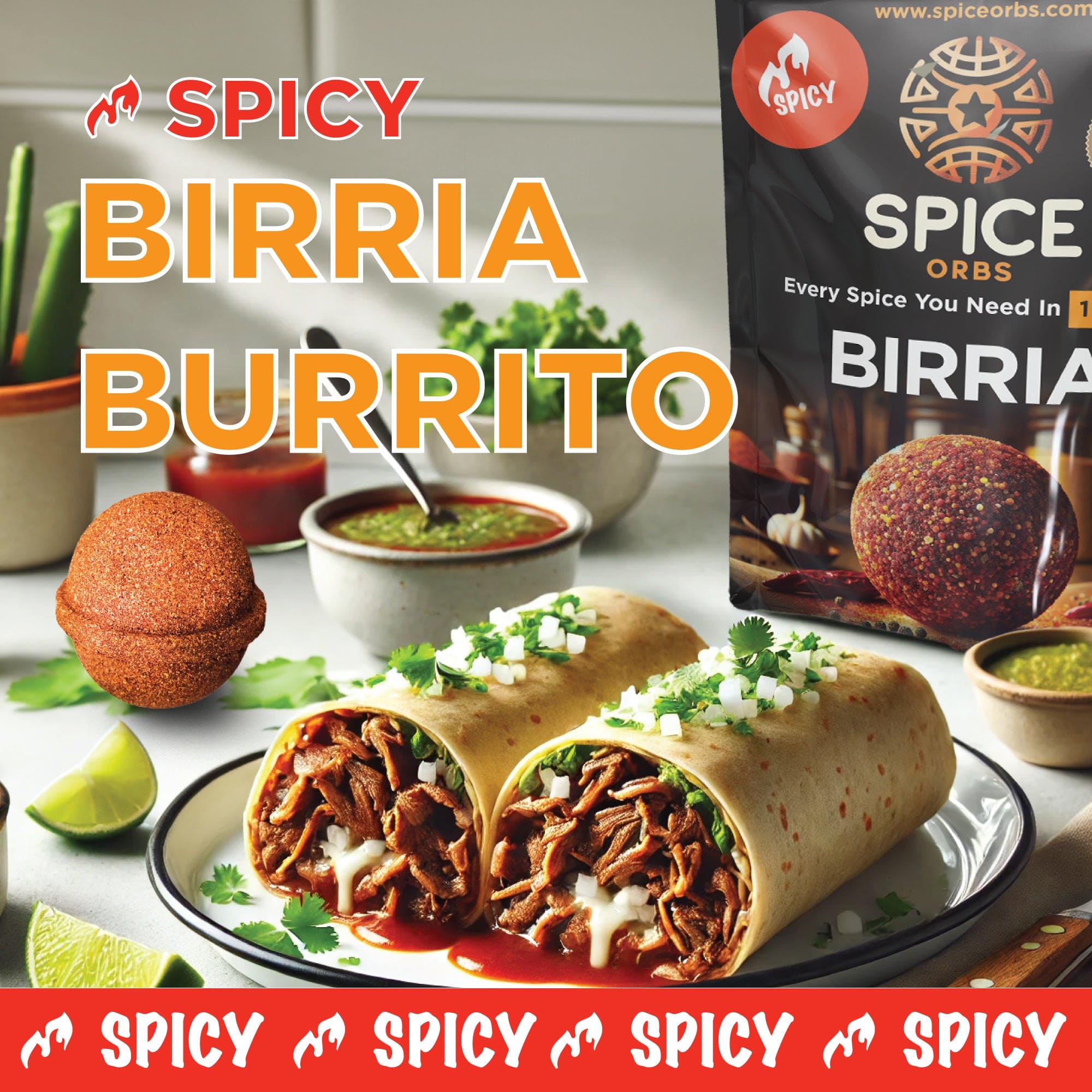 Spice Orbs Large SPICY Birria Spice Orbs - Pack of 2